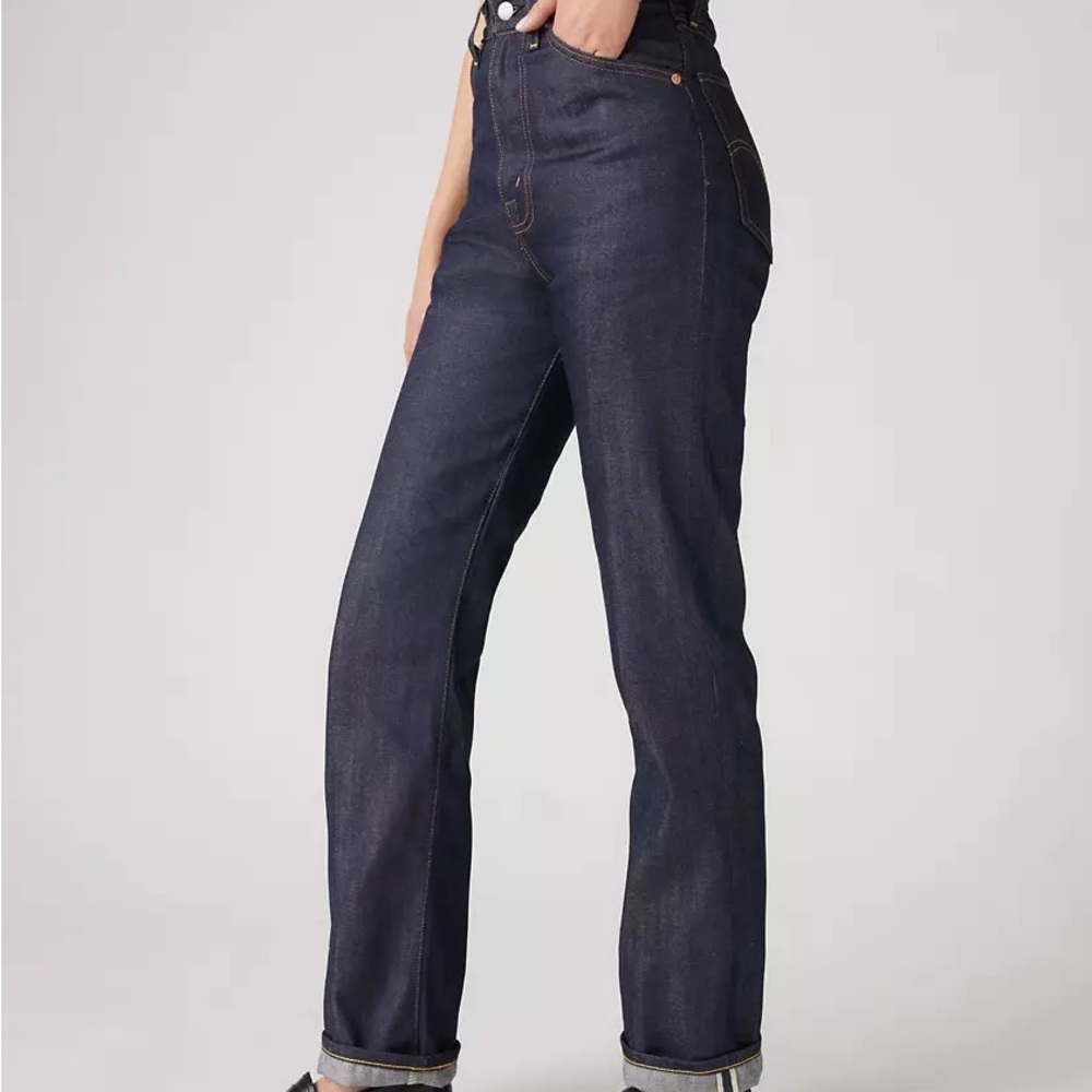 NWT Levi’s Vintage Clothing (LVC) 1950’s 701 Selvedge Jeans 30x30 - Picture 4 of 8